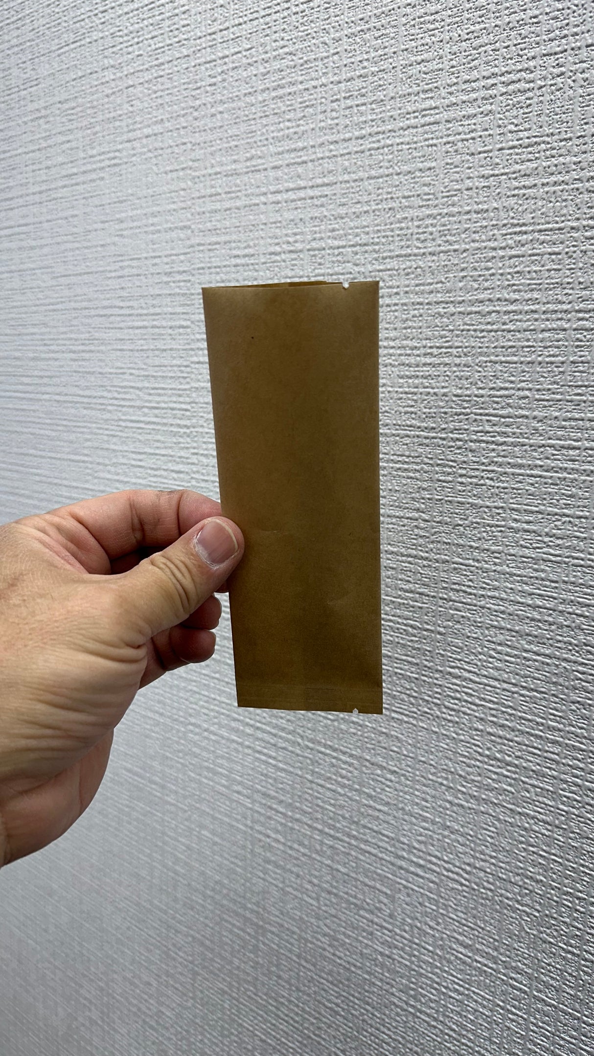 50661: Matcha Bags, Craft Brown Flat Bags for Samples (55x150 mm)