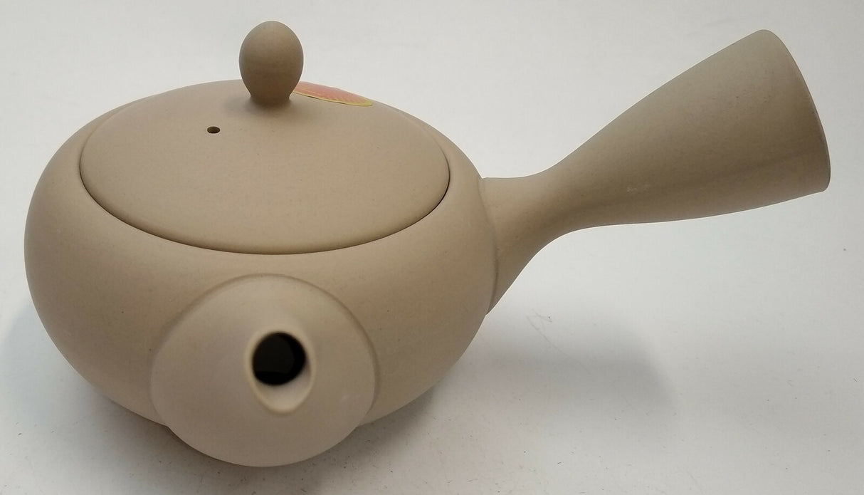 Takasuke Kiln (Y112) 高資陶苑: Tokoname Kyusu Tea Pot, Brown, Asamaru Ceramic Mesh Strainer 300 ml