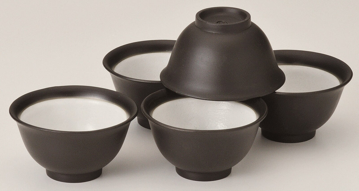 Takasuke Kiln (Y124) 高資陶苑: Tokoname Tea Cup, Black, 45 ml