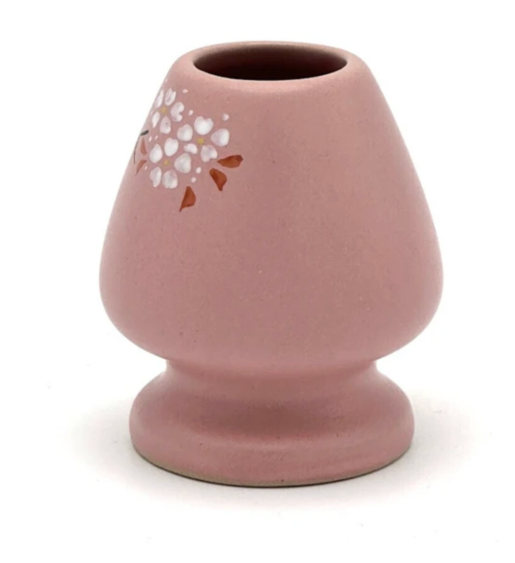 Nagomi: Chasen Holder, Bamboo Whisk Stand (Sparrows in the Cherry Tree, 桜に雀)