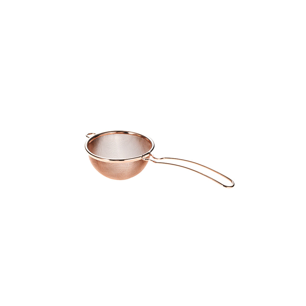 Three Snow: Stainless Steel Tea Strainer (Pink Gold) 共柄茶こし