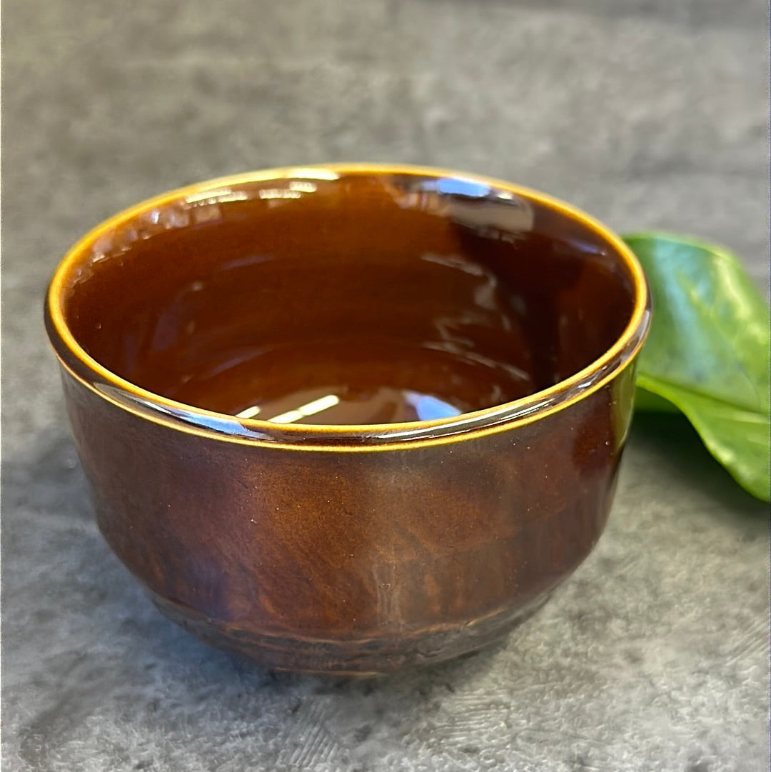 貴族倶楽部 赤茶ミニ抹茶茶碗