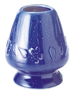 Seiangama: Mt. Fuji Bamboo Whisk Stand, Blue 富士山茶筅直し(青)