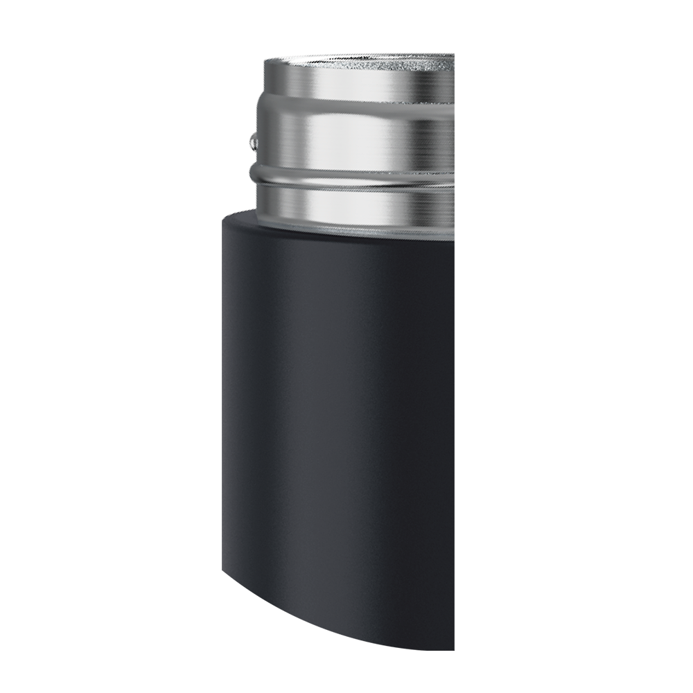 Lalaluctus ティーボトル - ステンレススチール製タンブラー(ティーストレーナー付き) - ダークグレー - 400 ml