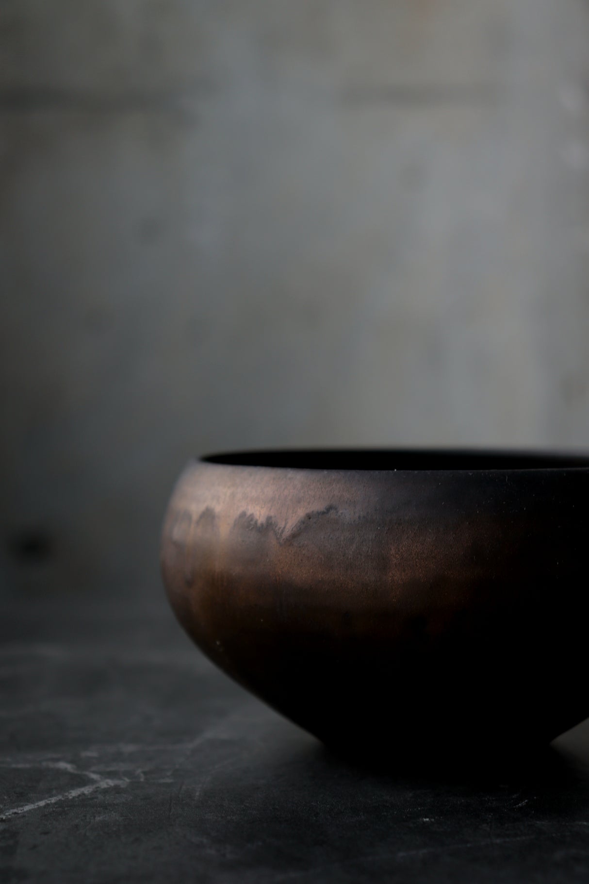 Emui: Handmade Bronzed Matcha Bowl