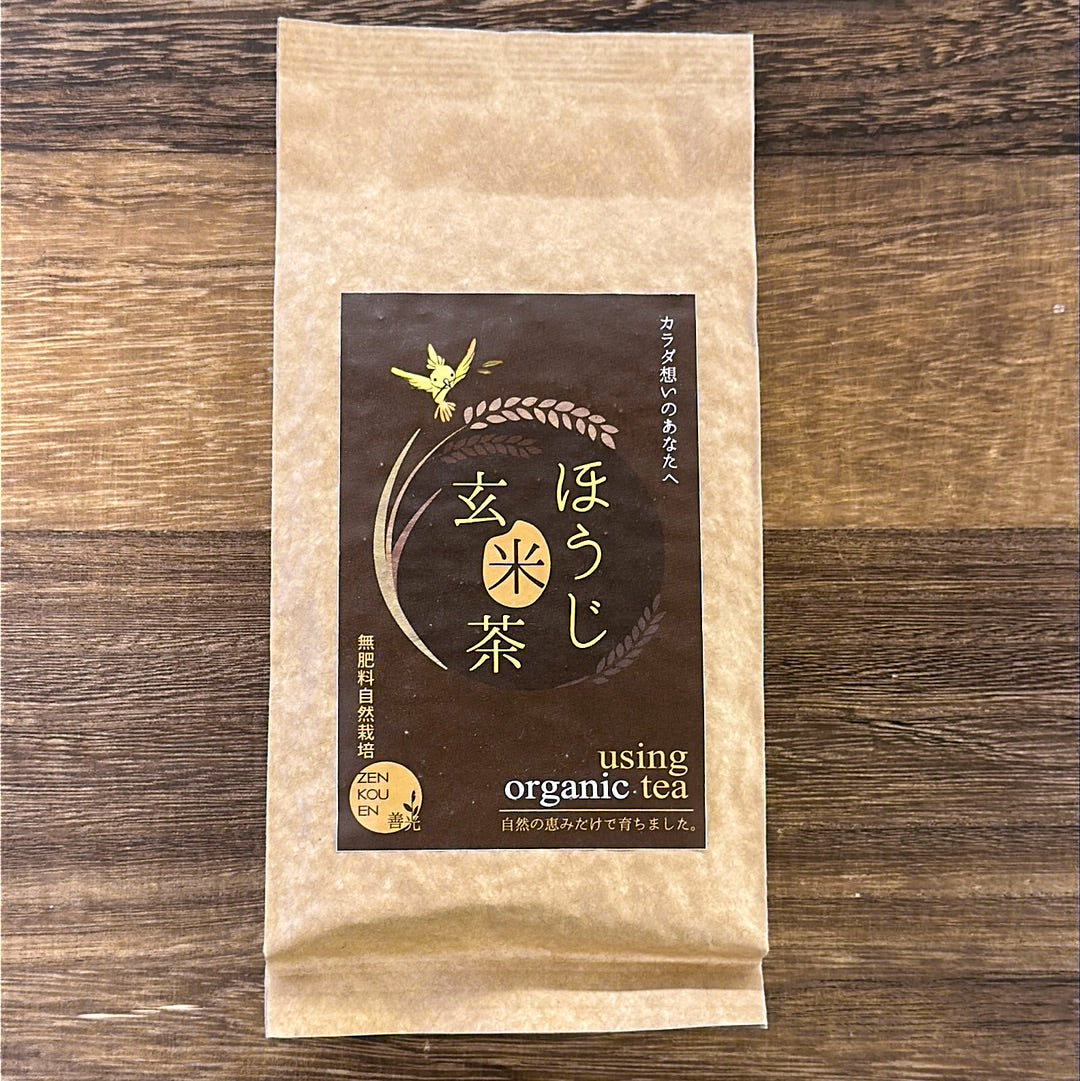 #0750.S5 Genmai hojicha by Zenkouen Tea Garden - Naturally Grown / 無肥料自然栽培玄米焙じ茶