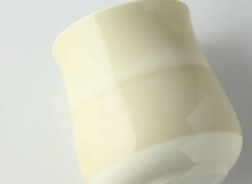 Miyama Minoyaki Large Oval Cup (Light Gray / Gray) ポット(ライトグレー/グレー)