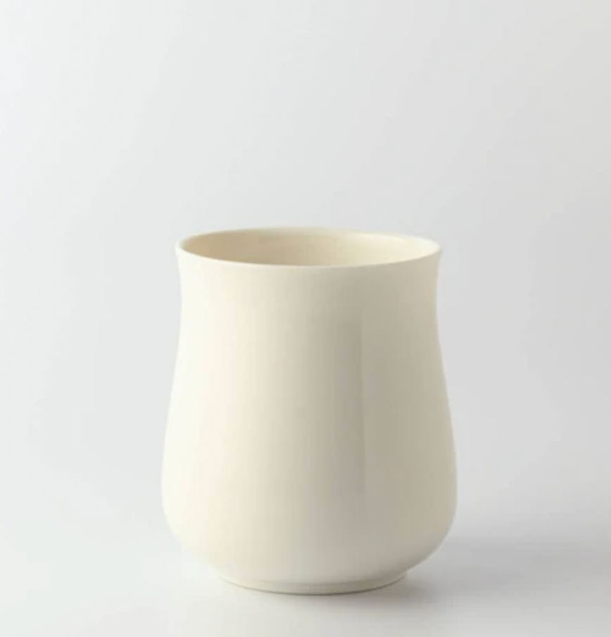 Miyama Minoyaki Oval Cup (Off White) ポット(クリームホワイト)