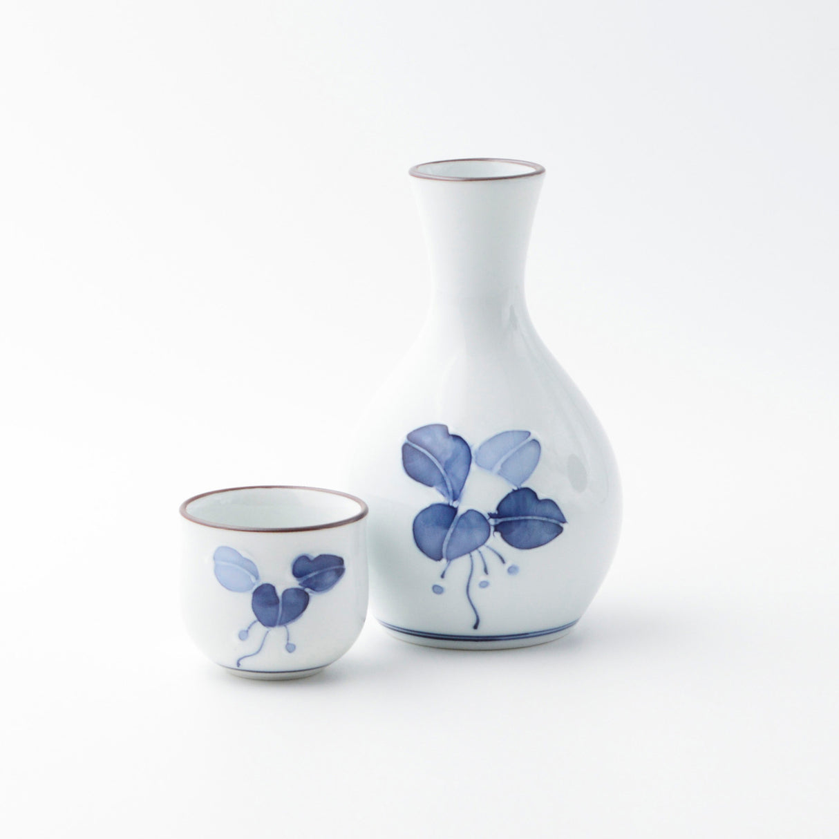 Saikai Ceramics: Hasamiyaki White Porcelain - Manryo Series - Sakazuki Style Guinomi Cup (50 ml)