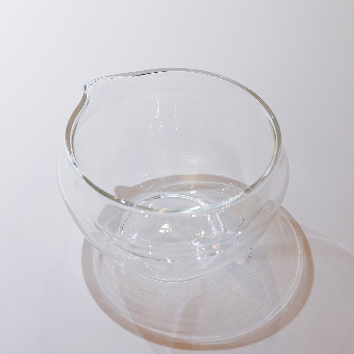 Origami - Glass Katakuchi Matcha Bowl with Pouring Lip