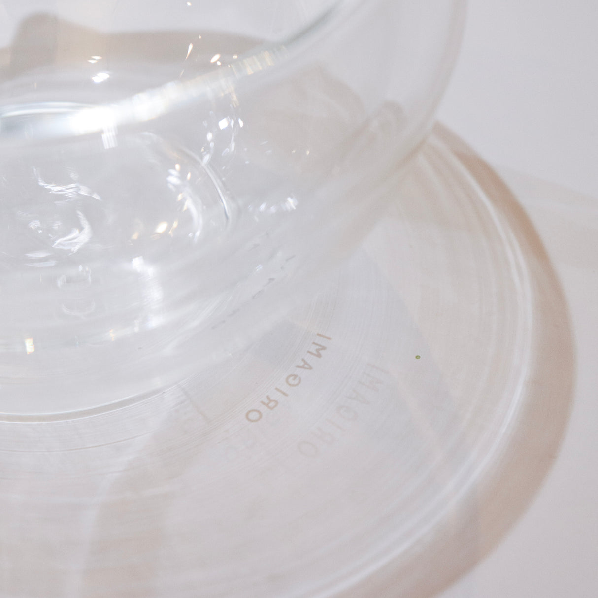 Origami - Glass Katakuchi Matcha Bowl with Pouring Lip