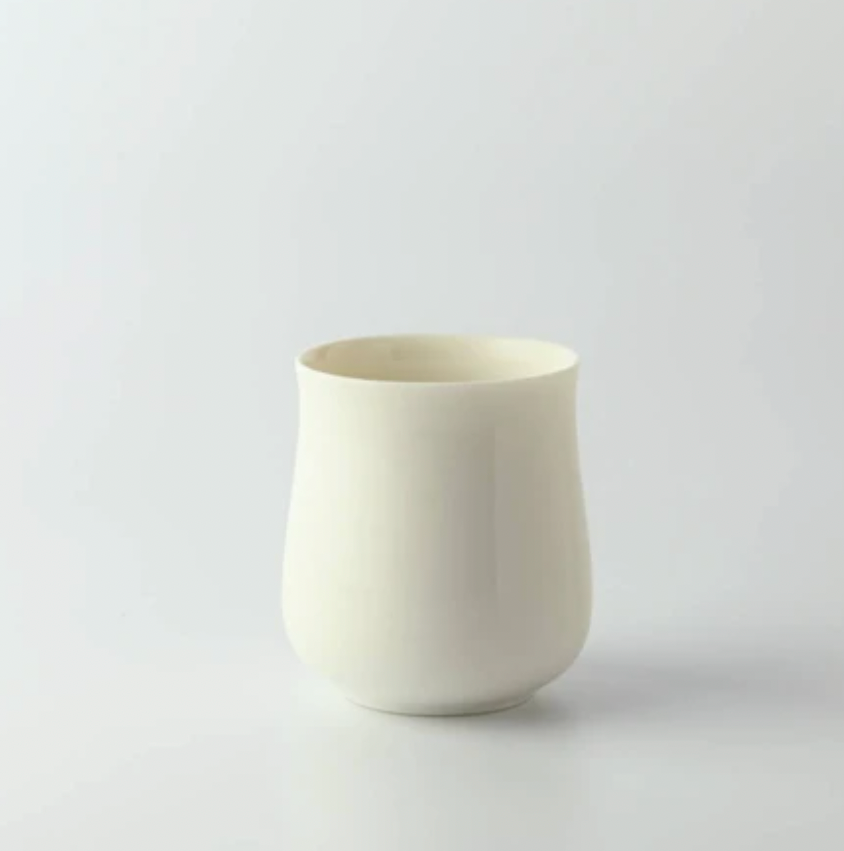 Miyama Minoyaki Oval Cup (Off White) ポット(クリームホワイト)