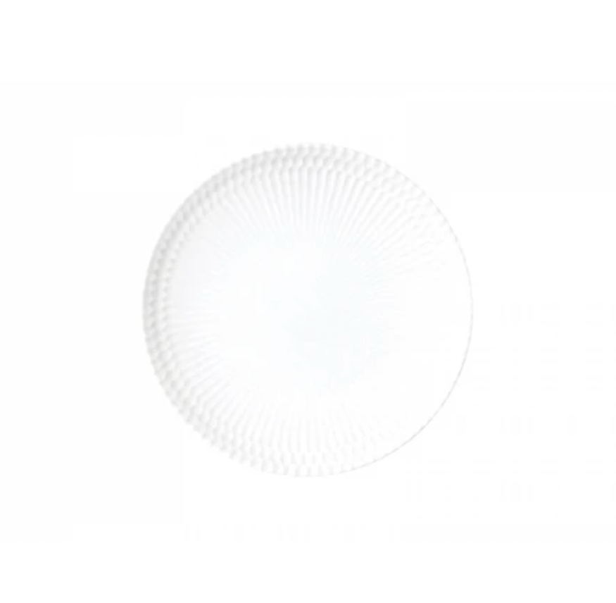 小田陶器:さざなみデザイン 20cmプレート(ホワイト) 小田陶器さざなみプレート 20cm(ホワイト)
