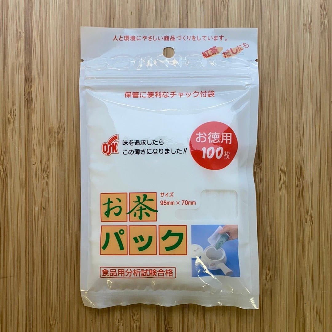 Fillable Tea Bags, no string, 95 x 70 mm, 100 pcs - yunomi-jp.pro