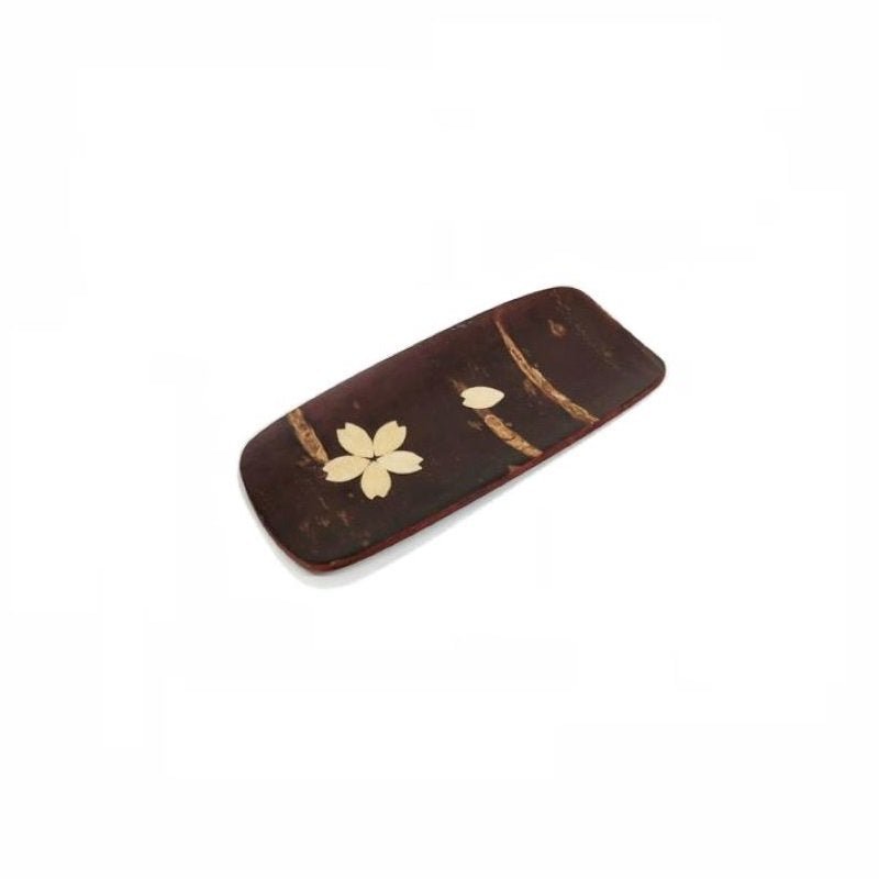 Fujiki Denshiro: Sakura Bark Tea Scoop Chasaji, with Sakura 茶箕(小)散花 - yunomi-jp.pro