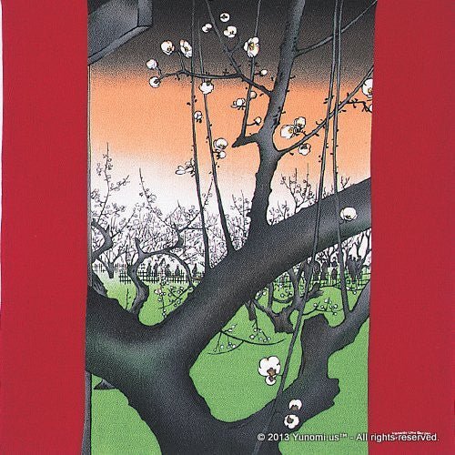 Iyo Yuinoh Center, Furoshiki: The Plum Garden in Kameido (large) - yunomi-jp.pro