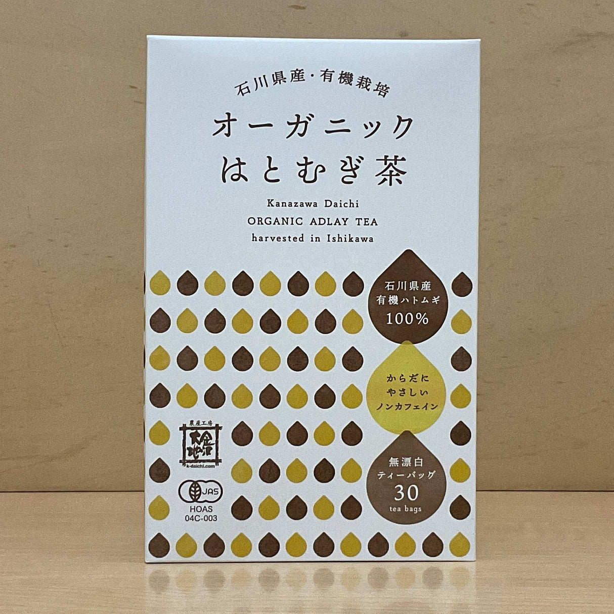Kanazawa Daichi: Organic Hato Mugicha 有機はとむぎ茶 (3g x 30) - yunomi-jp.pro