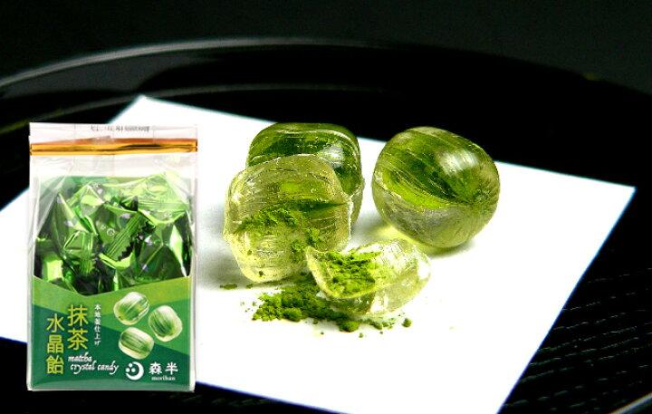 Morihan: Matcha powder encased crystal matcha candy 80g 森半 抹茶水晶飴 - yunomi-jp.pro