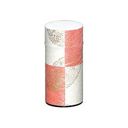 Okumura Seikan: Tea Can, Washi Paper - Gold leaf crimson 讃香 朱 - yunomi-jp.pro