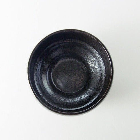 Saikai Ceramics: Hakuwan - Wabikuro, Black Porcelain Matcha Bowl with Gift Box - yunomi-jp.pro