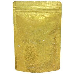 Seiwa: Resealable stand bag (gold Japanese washi paper, 6 sizes) - yunomi-jp.pro