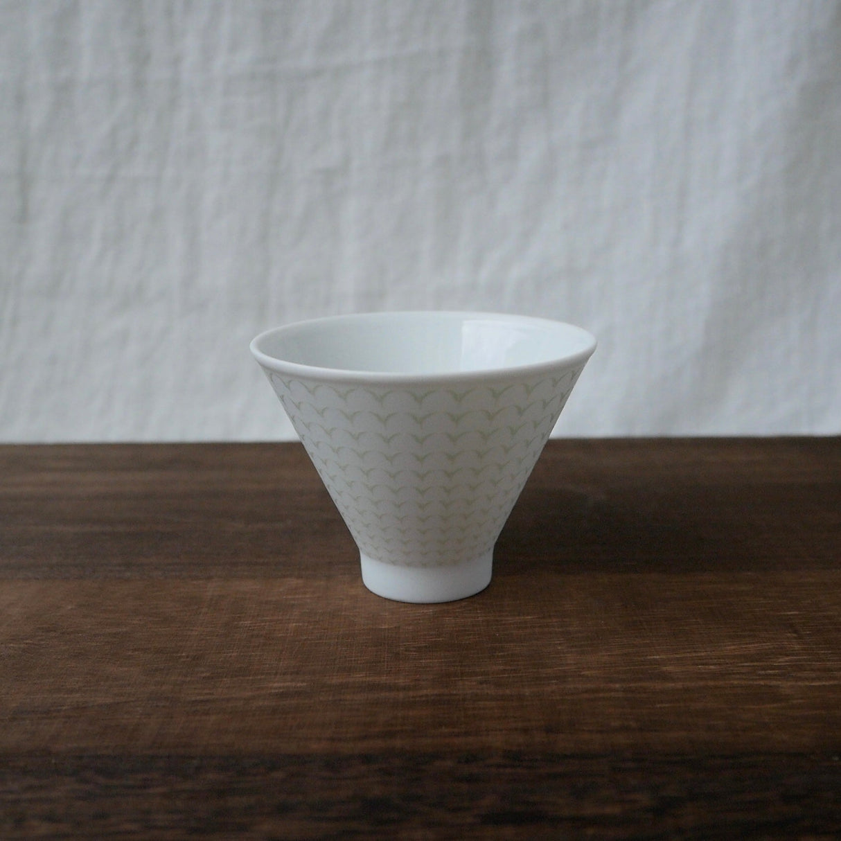 Yamani - Miyama Tableware: Chahaku Morning Glory Tea Cup - Gyokuro Green - yunomi-jp.pro