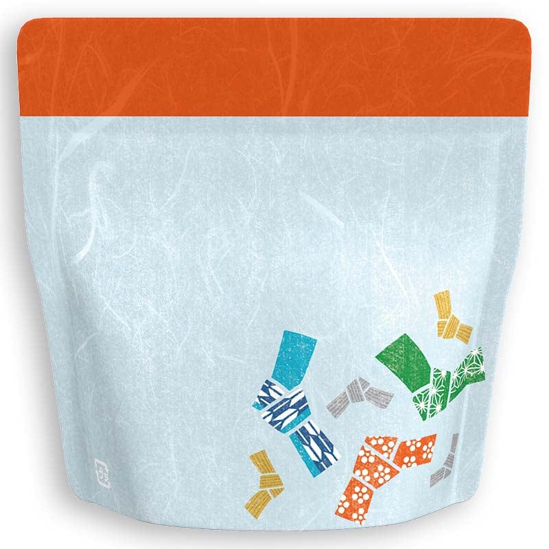 Yoshimura Pack 10154 Resealable Washi Paper Bag Knotted Letter 結び文柄 - yunomi-jp.pro