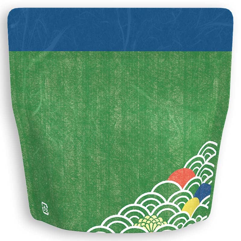 Yoshimura Pack 10155 Resealable Washi Paper Bag Wave 青海波柄 - yunomi-jp.pro