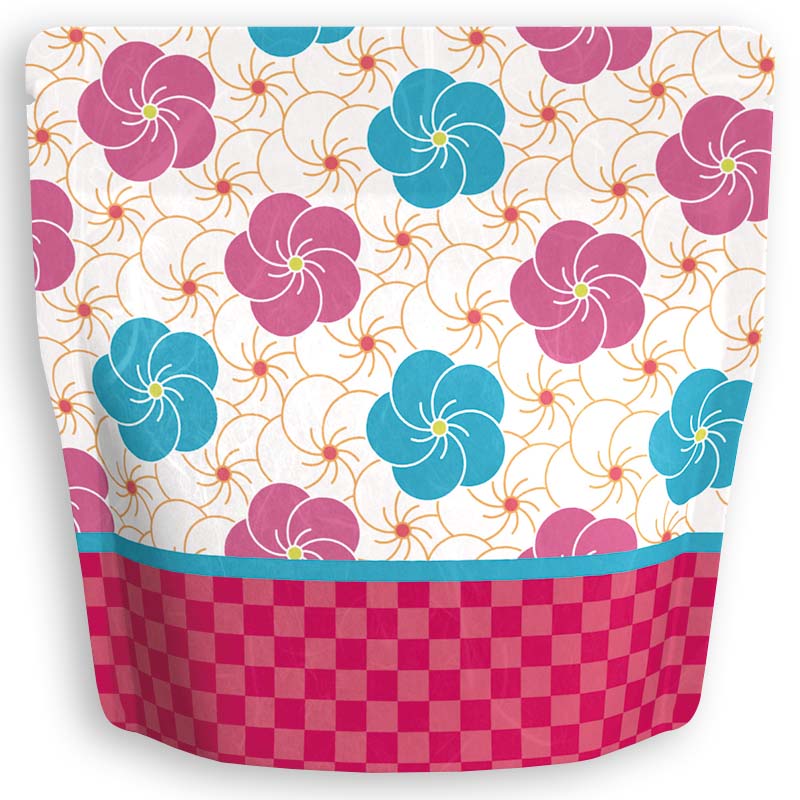 Yoshimura Pack 10175 Resealable Washi Paper Bag Plum 梅 - yunomi-jp.pro