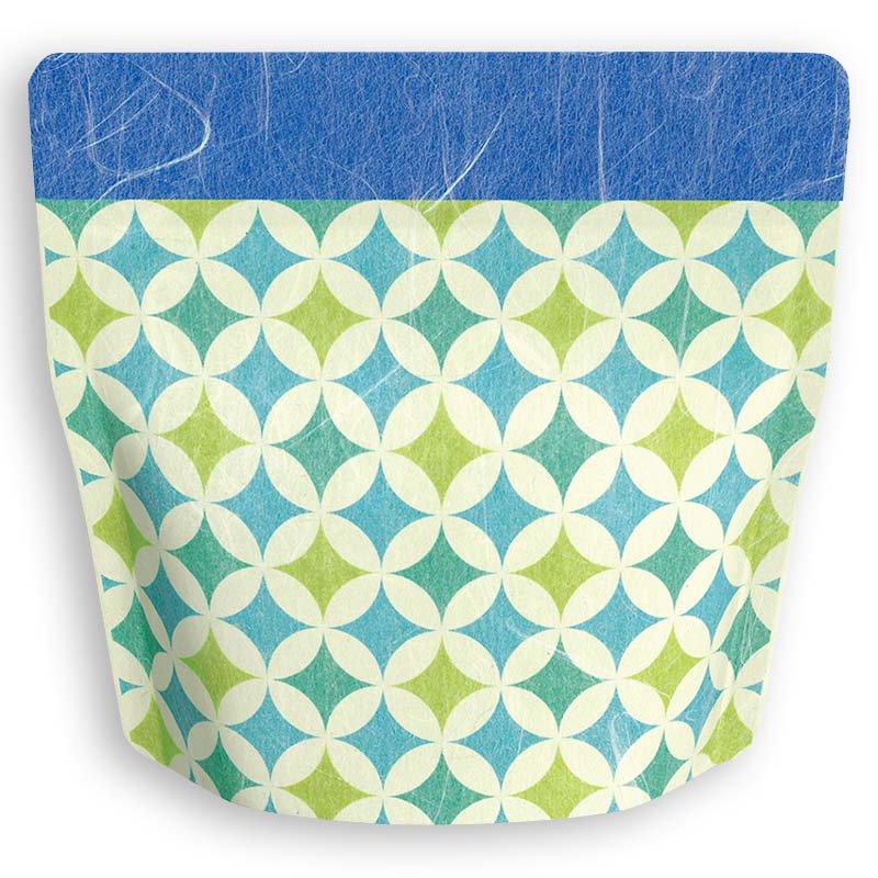 Yoshimura Pack 1315 Resealable Washi Paper Bag Seven Jewels 七宝 - yunomi-jp.pro