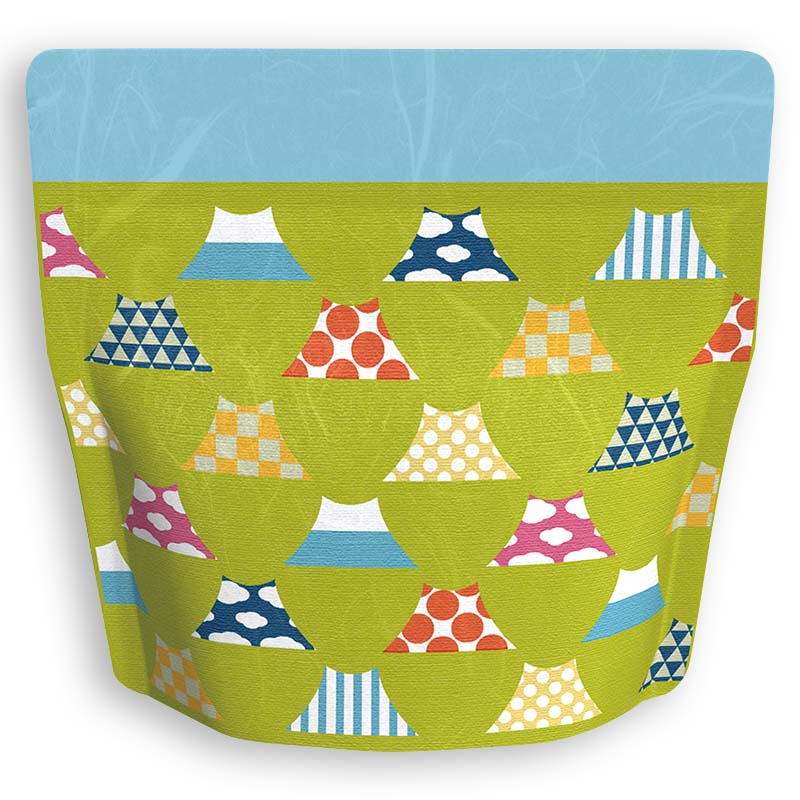 Yoshimura Pack 1332 Resealable Washi Paper Bag Fujisan 富士山 - yunomi-jp.pro