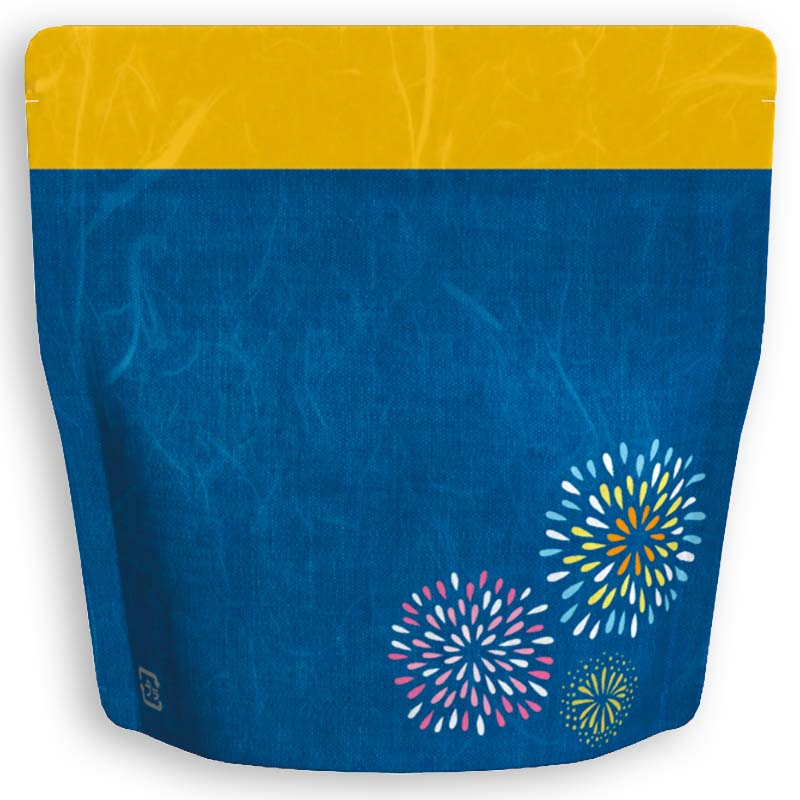 Yoshimura Pack 1370 Resealable Washi Paper Bag Fireworks Festival花火 - yunomi-jp.pro