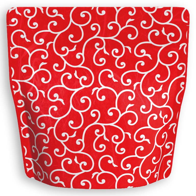 Yoshimura Pack 1383 Resealable Washi Paper Bag Arabesque Pattern唐草 - yunomi-jp.pro