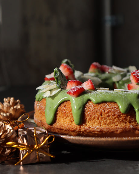 Wreath Cake with Matcha and Kinako Recipe by yunomi-jp.pro