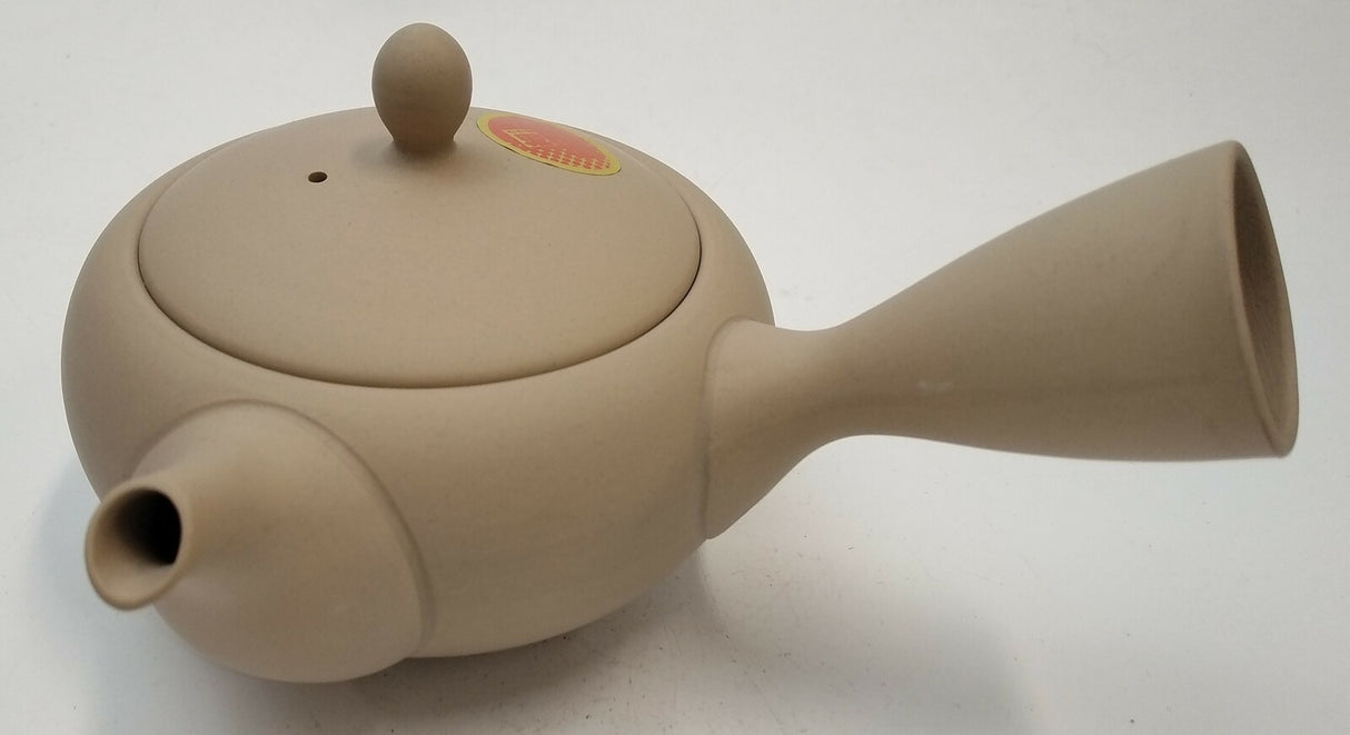 Takasuke Kiln (Y112) 高資陶苑: Tokoname Kyusu Tea Pot, Brown, Asamaru Ceramic Mesh Strainer 300 ml