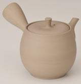 Takasuke Kiln (Y113) 高資陶苑: Tokoname Kyusu Tea Pot, Brown, Urigata Ceramic Mesh Strainer 300 ml