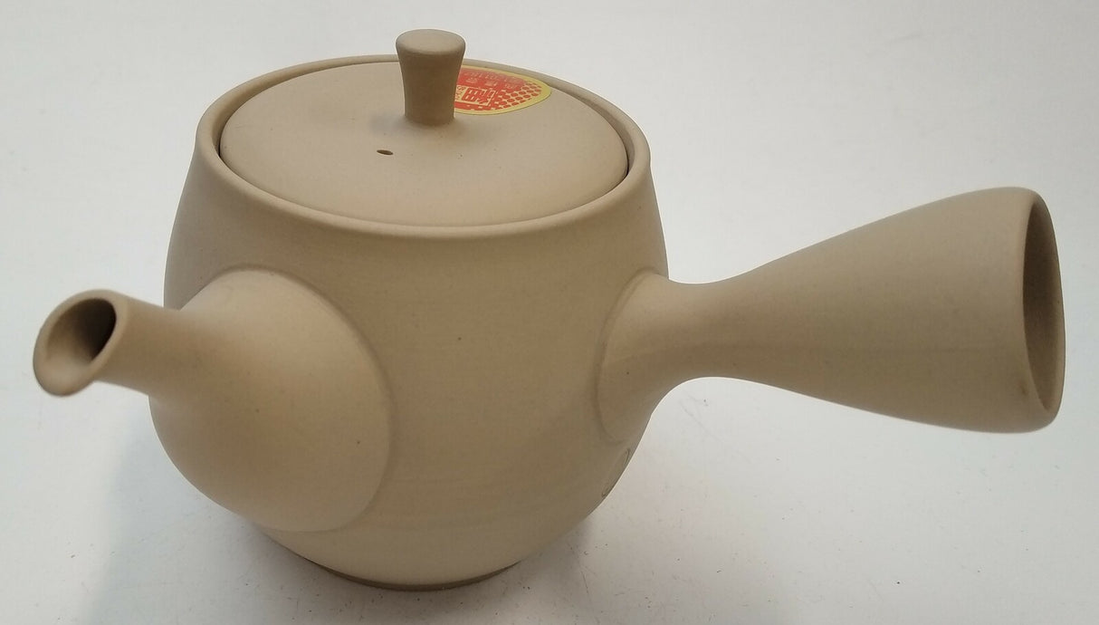 Takasuke Kiln (Y113) 高資陶苑: Tokoname Kyusu Tea Pot, Brown, Urigata Ceramic Mesh Strainer 300 ml