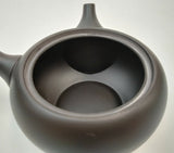 Takasuke Kiln (Y116) 高資陶苑: Tokoname Kyusu Tea Pot, Black, Asamaru Ceramic Mesh Strainer 300 ml