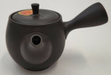 Takasuke Kiln (Y117) 高資陶苑: Tokoname Kyusu Tea Pot, Black, Urigata Ceramic Mesh Strainer 300 ml
