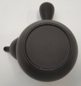 Takasuke Kiln (Y117) 高資陶苑: Tokoname Kyusu Tea Pot, Black, Urigata Ceramic Mesh Strainer 300 ml