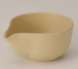 Takasuke Kiln (Y120) 高資陶苑: Tokoname Yuzamashi Cooling Bowl, Sand Yellow, 160 ml