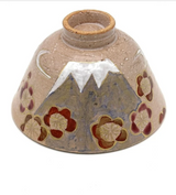 なごみ：京焼抹茶椀（京焼抹茶椀 梅と富士山）