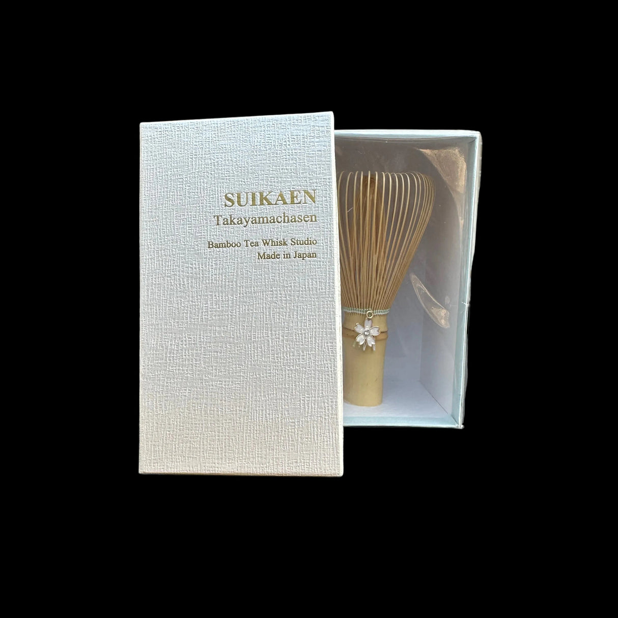 Suikaen: Chasen Matcha Whisk, Laughter (Light Green Emi, 笑) - Yunomi.Cafe display unit (unopened)