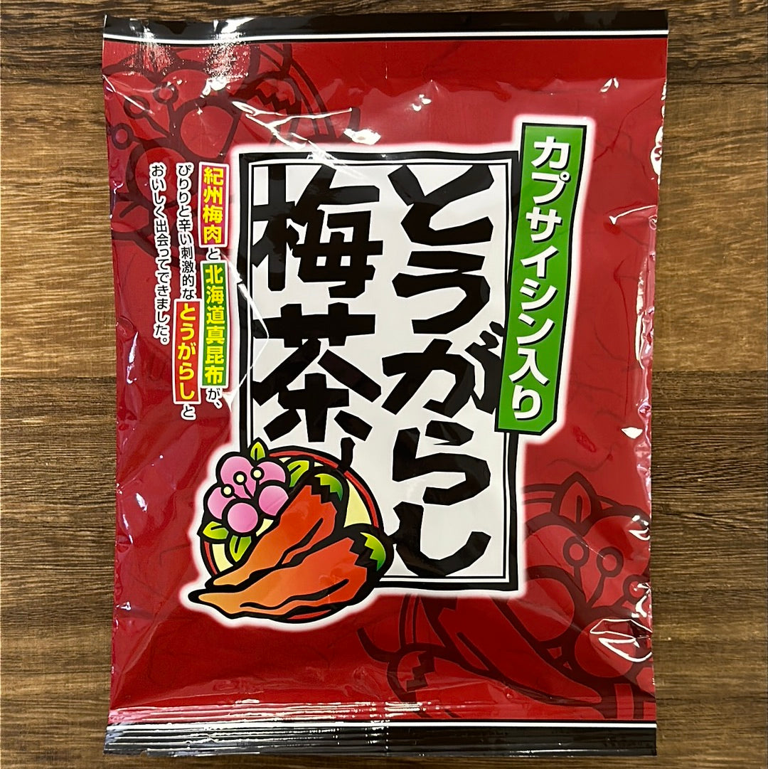 #0597.G1 万年: とうがらし梅茶 - 唐辛子、梅、昆布のスープティーパウダー とうがらし梅茶