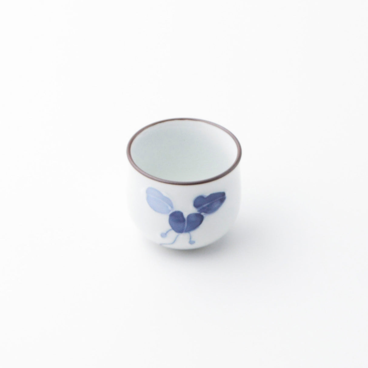 Saikai Ceramics: Hasamiyaki White Porcelain - Manryo Series - Sakazuki Style Guinomi Cup (50 ml)