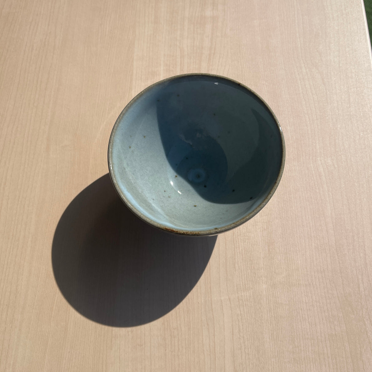 青萩 夏目抹茶碗 【日本製陶器】