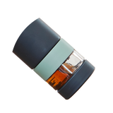 Lalaluctus Tea Bottle - Stainless Steel Tumbler with Tea Strainer - Cream White - 400 ml