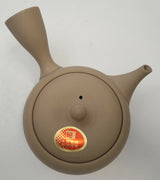 Takasuke Kiln (Y111) 高資陶苑: Tokoname Kyusu Tea Pot, Brown, Kikumaru Ceramic Mesh Strainer 250 ml