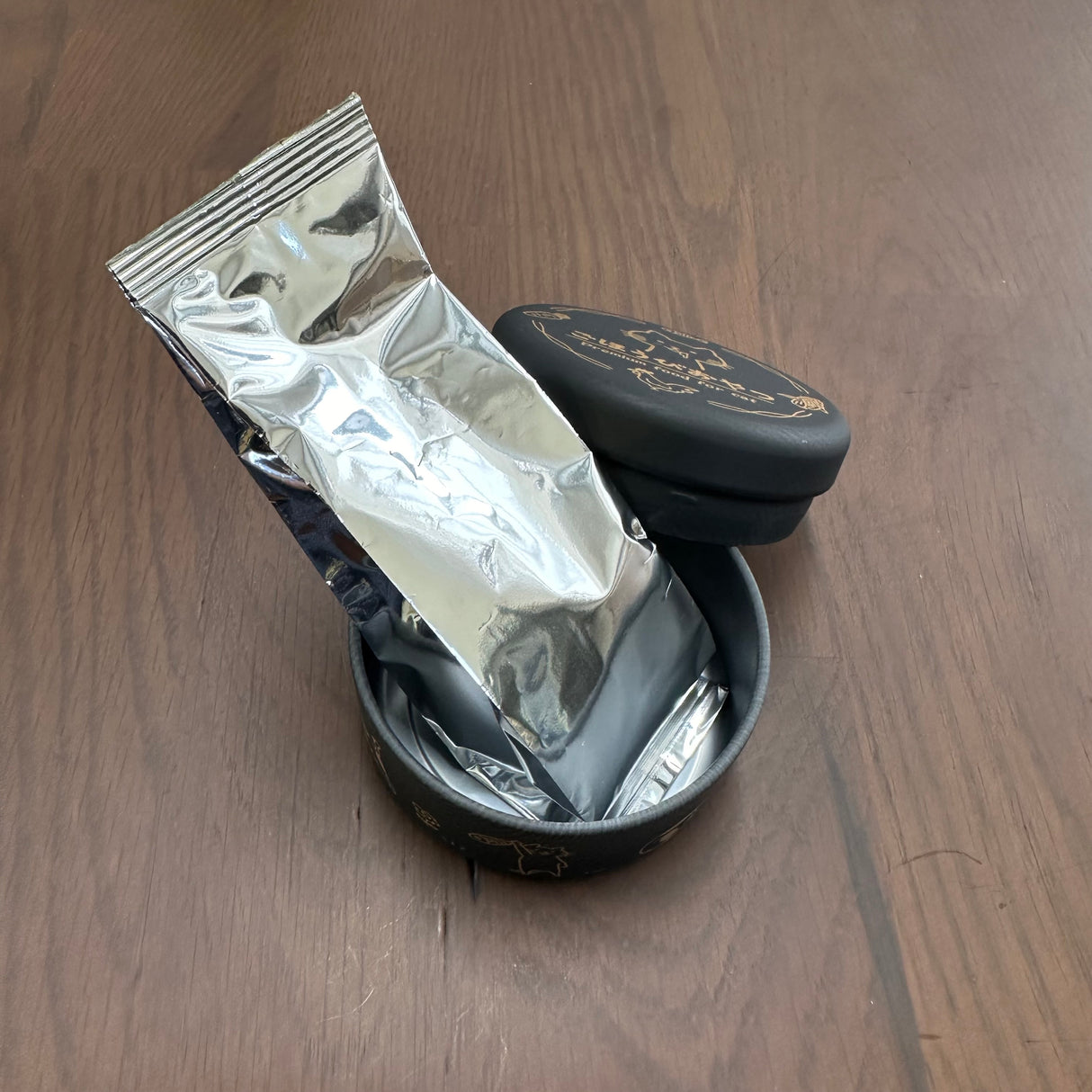 10808: Matcha Bags, Aluminum Foil Gusset-style (150 mm length, 30-50g matcha, procured in 1-2 weeks if not in stock)