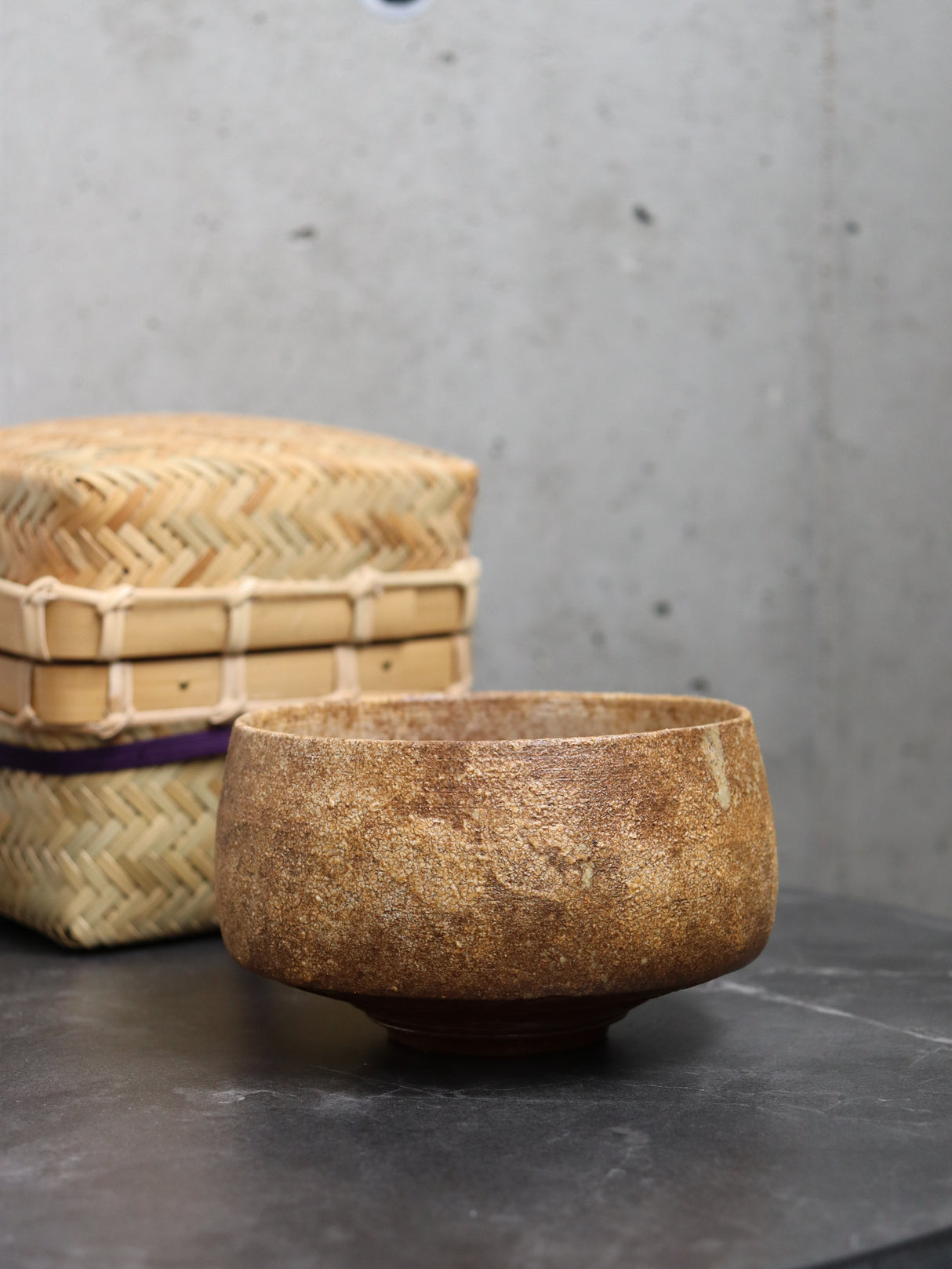 中川絵美：竹箱入り手作り抹茶碗